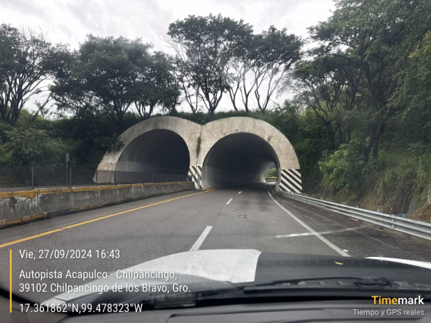 Así luce la autopista Chilpancingo-Acapulco.