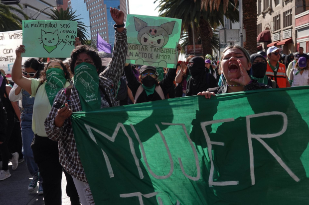 Una marcha por la despenalización del aborto, en CDMX.