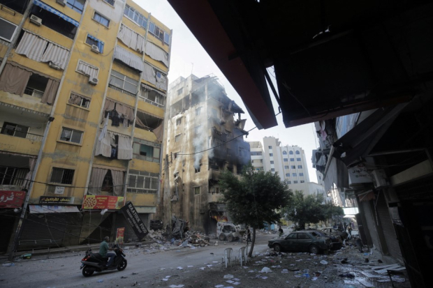 Ruinas en Beirut, tras ataque de Israel.