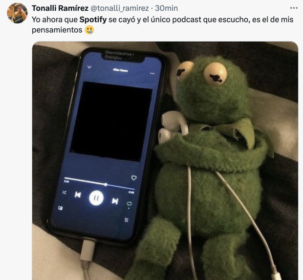 Memes de se cae Spotify