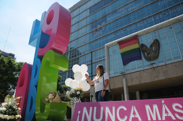 El antimonumento por el incendio de la Guardería ABC.