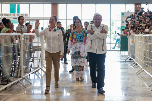 Claudia Sheinbaum junto al Presidente López Obrador.