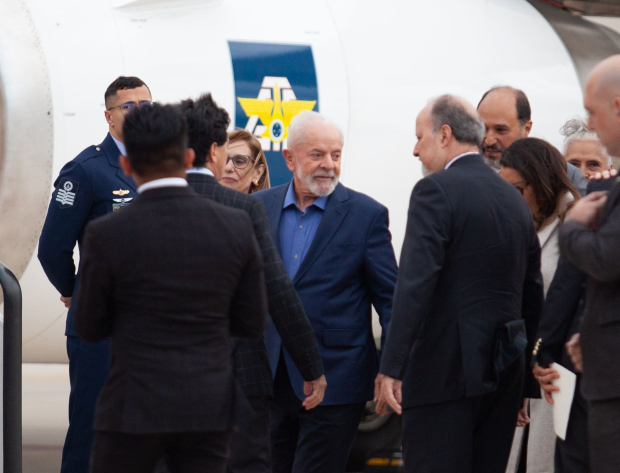 Lula da Silva aterrizó este domingo en el AIFA.