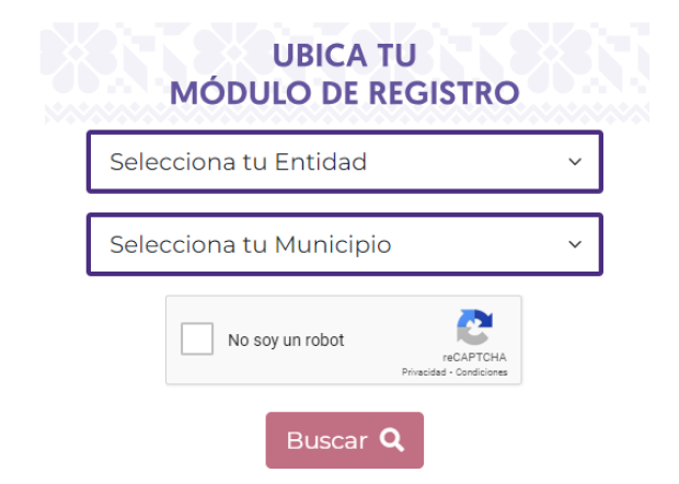 Así es como deberás ingresar tus datos para encontrar el módulo del Bienestar más cercano a tu domicilio.