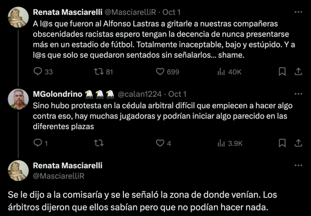 Renata Masciarelli, portera de FC Juárez, denuncia insultos racistas en el estadio