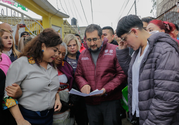 Brugada Molina destacó el compromiso para llevar a cabo los trabajos de limpieza y desazolve en la zona.