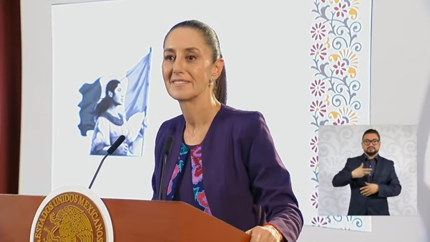 Claudia Sheinbaum, Presidenta de México en su conferencia matutina.