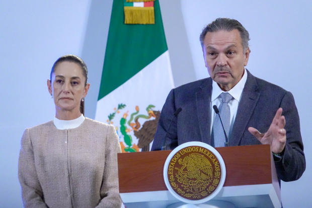 Octavio Romero, titular de Infonavit, durante la Mañanera de Claudia Sheinbaum.