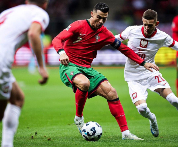 Cristiano Ronaldo en un juego con Portugal