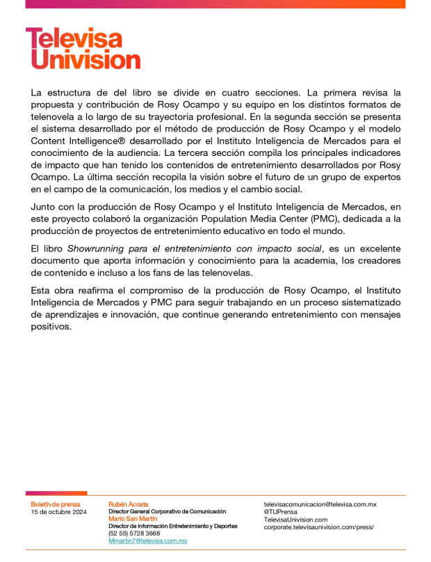 En este libro aborda distintos ejes temáticos, entre ellos, la importancia del entretenimiento y su potencial como medio de transformación del pensamiento.