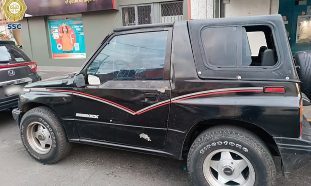 Así es la camioneta involucrada en el incidente de montachoques.