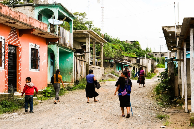 Mujeres en el municipio de Chenalhó, uno de los más marginados del país, el pasado 14 de julio.