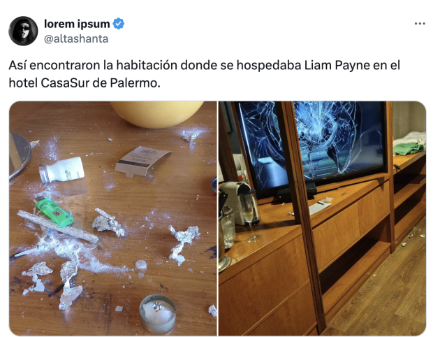 Así quedó la habitación de Liam Payne, tras su muerte