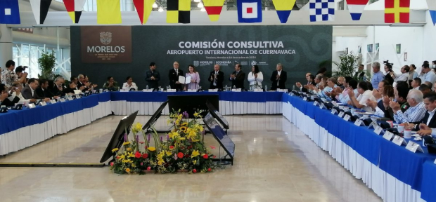 Así se realizó la reinstalación de la Comisión Consultiva del Aeropuerto Internacional de Cuernavaca.