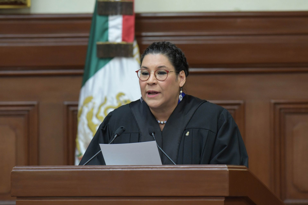 En la imagen, la ministra Lenia Batres Gudarama.