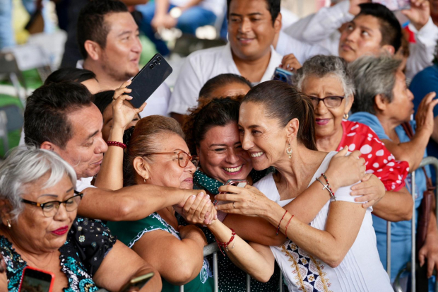 El convenio firmado por Sheinbaum garantiza apoyo mensual a personas con discapacidad en Yucatán, el estado número 23 en adoptar esta medida.