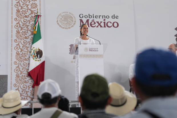 Claudia Sheinbaum, Presidenta de México, en Progreso, Yucatán.