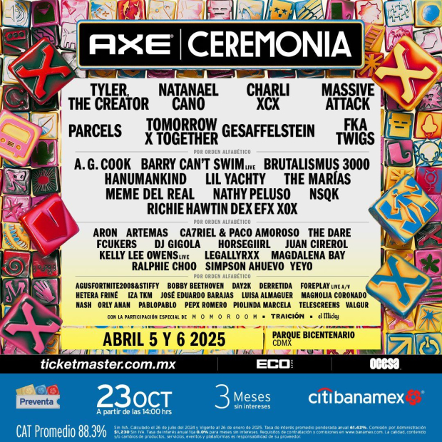 Cartel oficial del AXE Ceremonia 2025