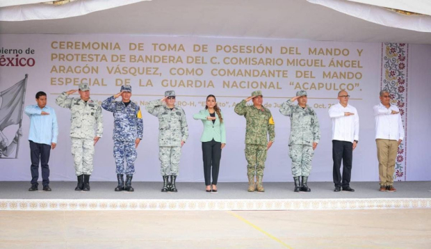 “Hoy la Guardia Nacional se consolida en este puerto y en Guerrero, como una pieza clave de la estrategia de seguridad ciudadana”, indicó Evelyn Salgado.