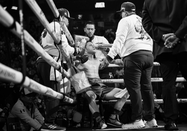 El boxeador "Canelo" Álvarez durante una de sus peleas