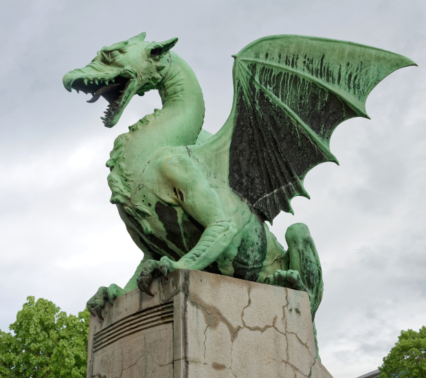 Dragon on the Dragon Bridge, Ljubljana