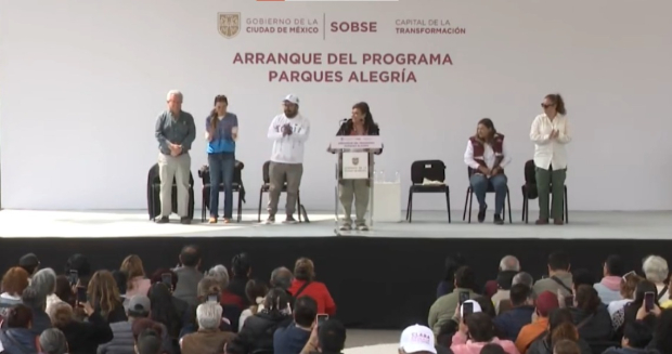 La Jefa de Gobierno, Clara Brugada este sábado en el evento.