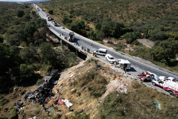 Así ocurrió el accidente en la carretera Zacatecas-Aguascalientes.