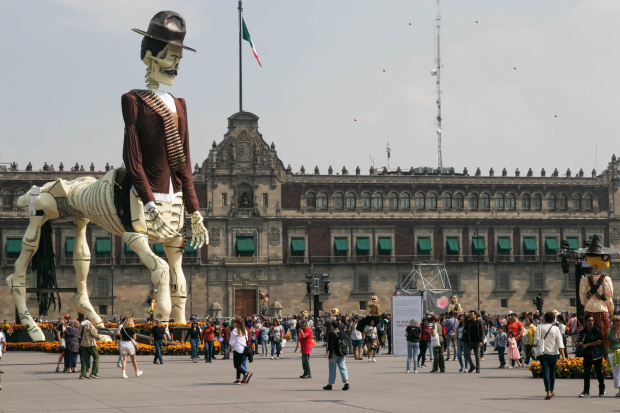 En 2023, capitalinos disfrutaron de la catrina monumental dedicada a Francisco Villa.