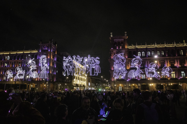 Así fue el alumbrado decorativo por el Día de Muertos en 2023.