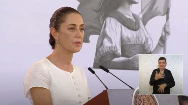 Claudia Sheinbaum, Presidenta de México, este domingo 27 de octubre.