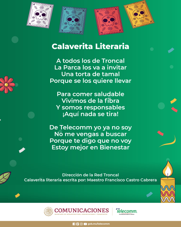 Este es un claro ejemplo de una calaverita literaria?