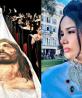 Massiel Taveras lleva vestido con el rostro de Cristo a Cannes e intentan censurarla (VIDEO)