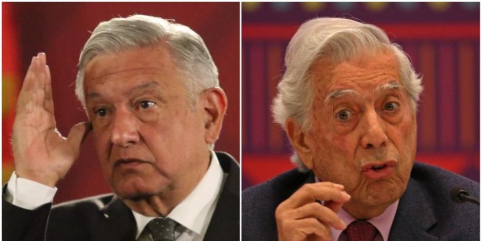 Descarta AMLO aplicar el Artículo 33 para expulsar a Mario Vargas Llosa