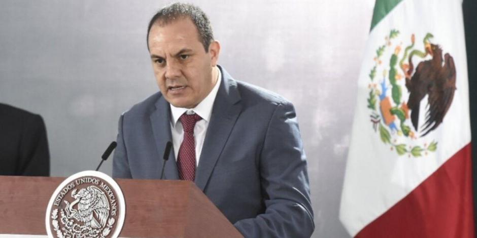 El gobernador de Morelos, Cuauhtémoc Blanco, el 19 de junio de 2020.
