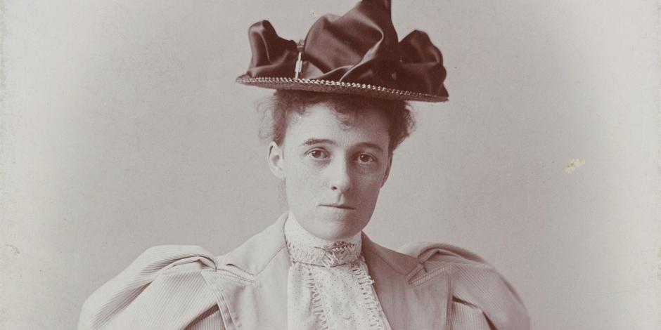 Retrato de Edith Wharton tomado en 1895.