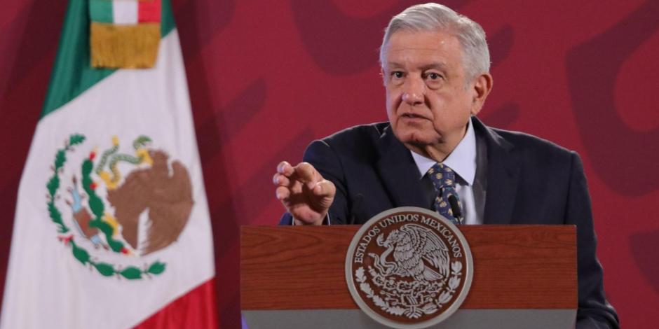 El presidente de México, Andrés Manuel López Obrador en conferencia de prensa.