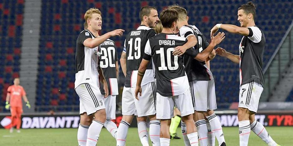 La Juventus en un duelo de la Serie A de Italia.