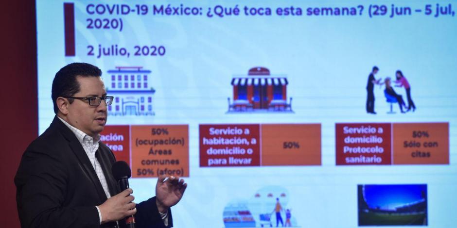 José Luis Alomía, director general de Epidemiología, explica la semaforización del país.