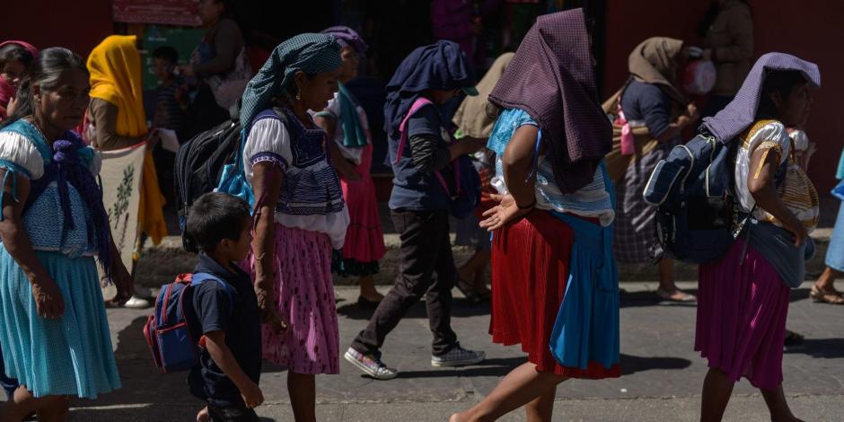 Integrantes del Movimiento en Defensa de la Tierra y el Territorio y por la Participación de las Mujeres en la toma de Desiciones, marcharon en Chiapas el pasado 25 de noviembre.