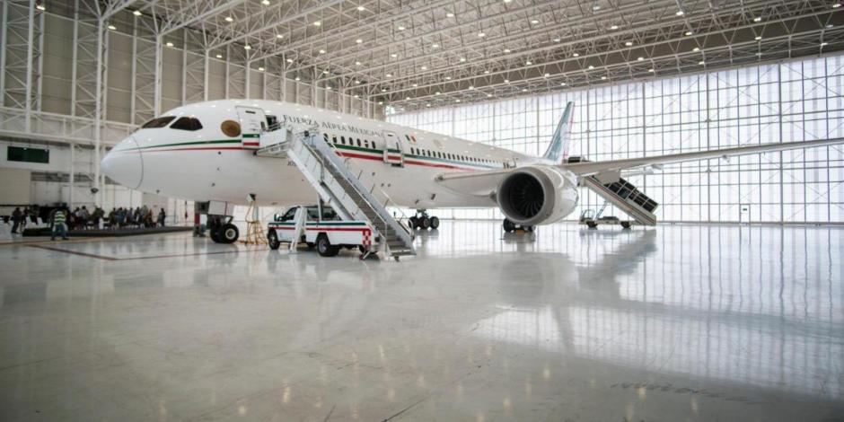 El avión presidencial, el 27 de julio de 2020.