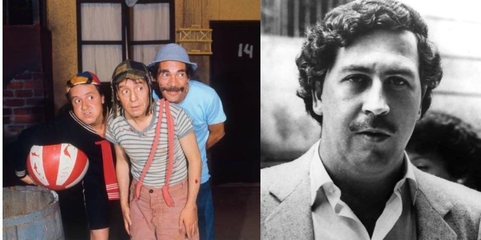 Personajes de Chespirito y Pablo Escobar