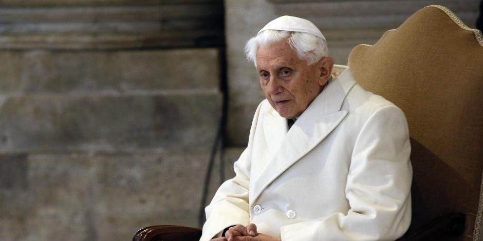 El papa Benedicto XVI en una misa en el Vaticano, el 8 de diciembre de 2020.