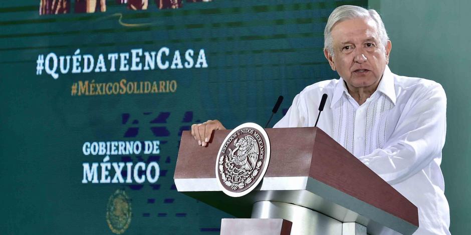 Andrés Manuel López Obrador, presidente de México, en conferencia desde Sinaloa.