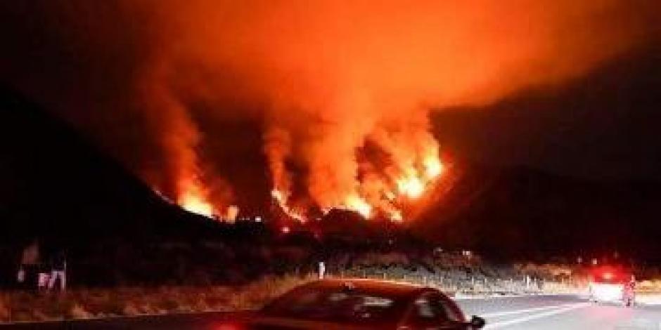 Incendio forestal en California, Estados Unidos.