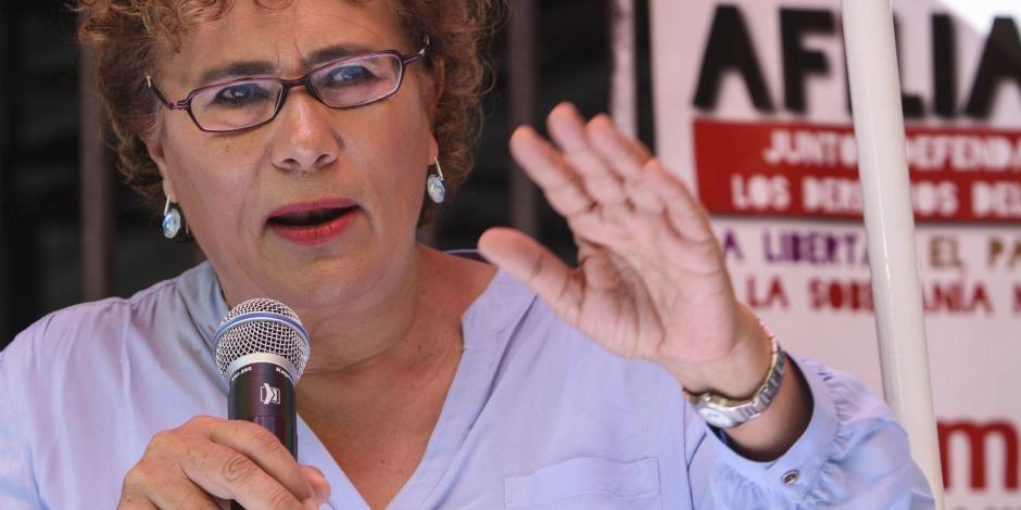 Bertha Lujan, presidenta del Consejo Nacional de Morena.