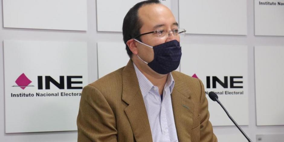 El consejero electoral Ciro Murayama, en una conferencia en torno al próximo proceso electoral, el pasado 20 de agosto.