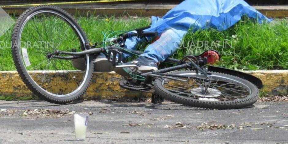 Muere ciclista en Metepec