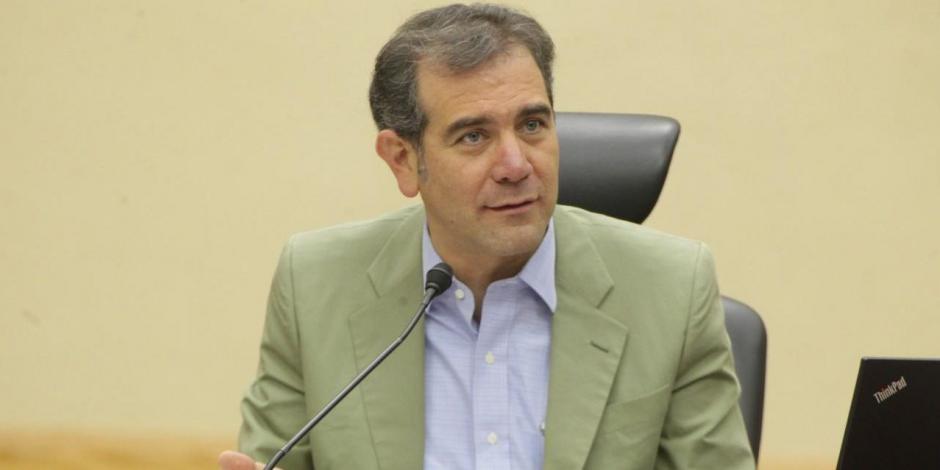El presidente del Instituto Nacional Electoral (INE), Lorenzo Córdova.