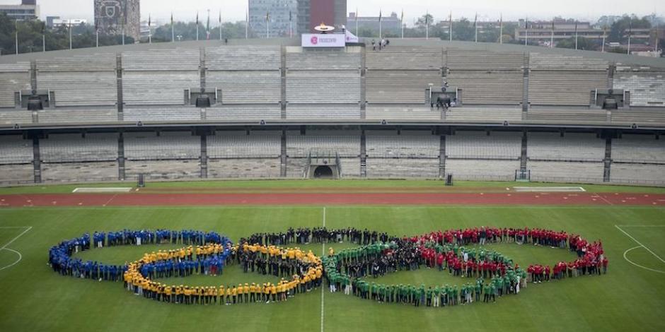 El estadio Olímpico Universitario celebra los JO de México 1968 hace dos años.