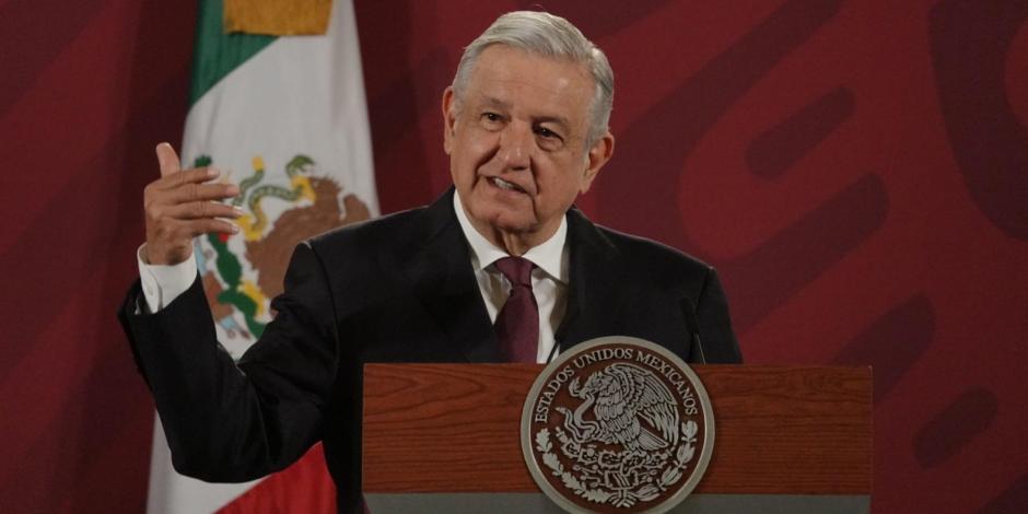 AMLO, presidente de México, regresó el lunes a sus tradicionales conferencias de prensa en Palacio NacionaL.